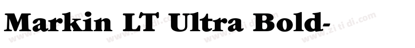 Markin LT Ultra Bold字体转换
